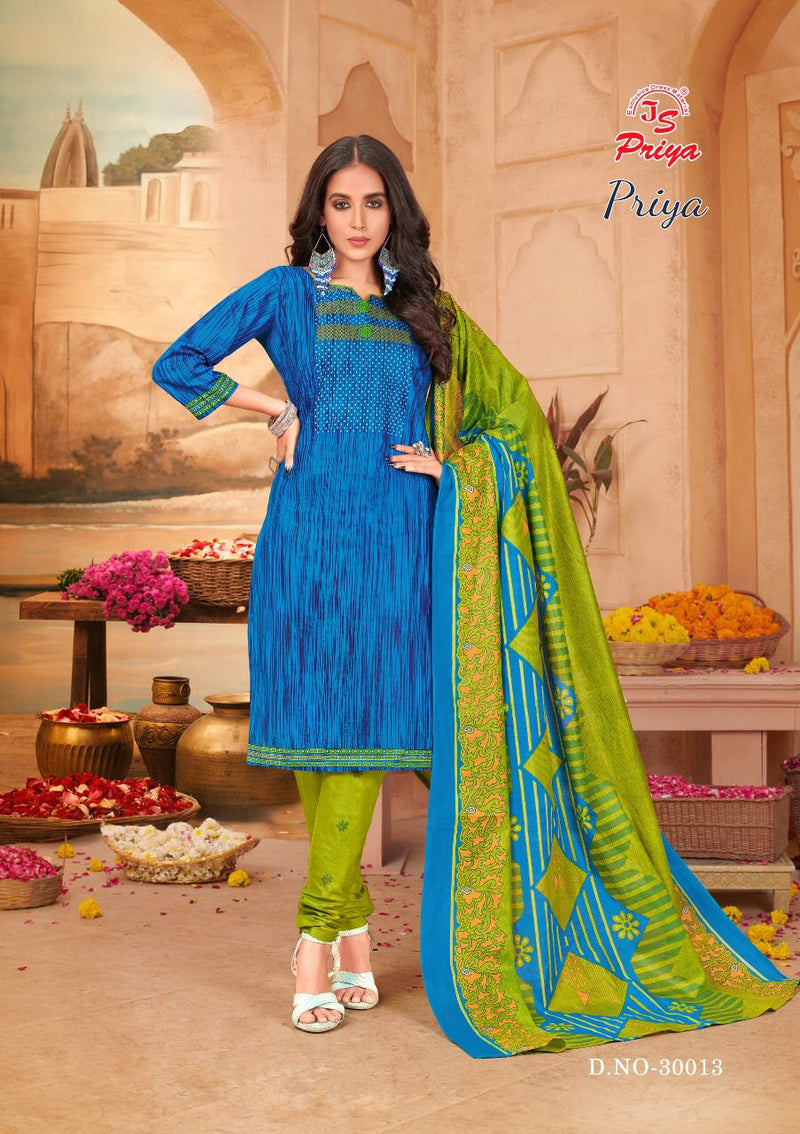 Js Priya Vol 30 Pure Cotton Printed Casual Daily Wear Salwar Suit