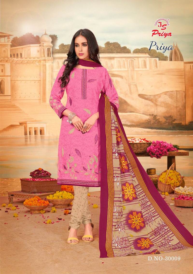 Js Priya Vol 30 Pure Cotton Printed Casual Daily Wear Salwar Suit