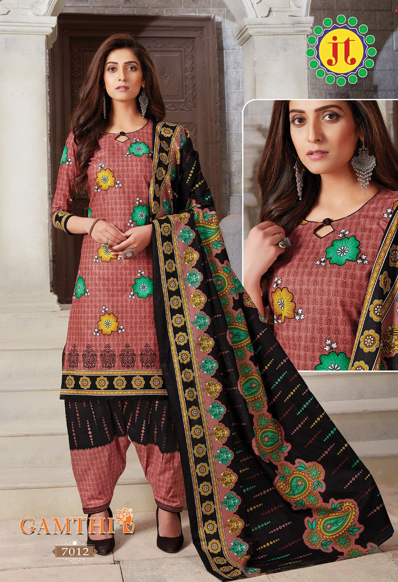 Jt Gamthi Payal Special Vol 7 Cotton Fancy Dress Material Salwar Suits