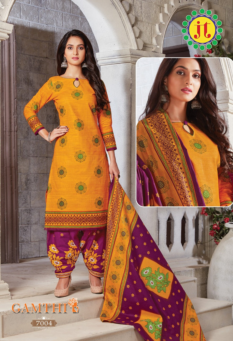 Jt Gamthi Payal Special Vol 7 Cotton Fancy Dress Material Salwar Suits