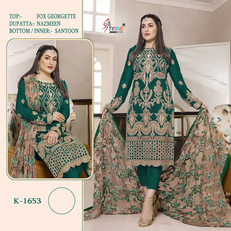 Shree Fabs K 1563 A Georgette With Heavy Embroidery Work Stylish Designer Pakistani Wedding Wear Salwar Kameez