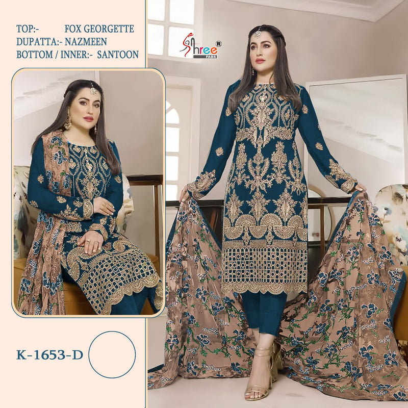 Shree Fabs K 1563 D Georgette With Heavy Embroidery Work Stylish Designer Pakistani Wedding Wear Salwar Kameez