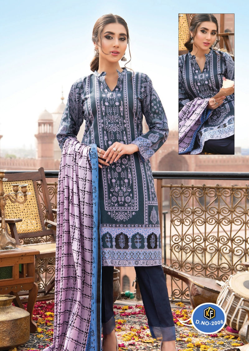 Keval Fashion K Kasha Vol 2 Pure Cotton With Fancy Work Stylish Designer Casual Salwar Kameez