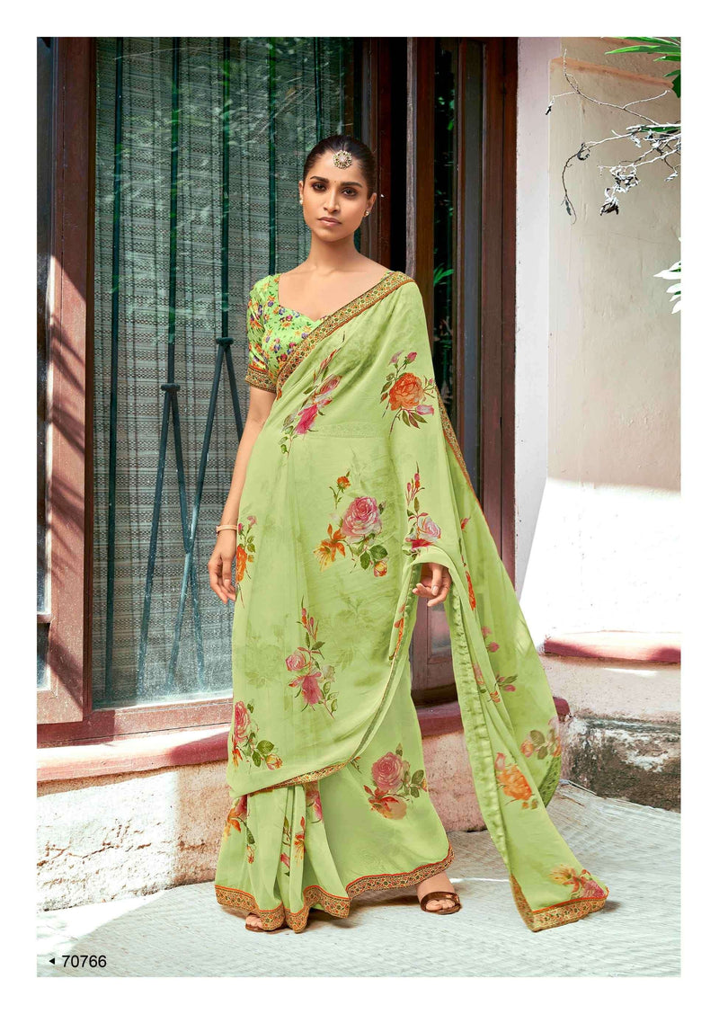 Shangrila Creation Kaalini  Georgette Stylish Sarees