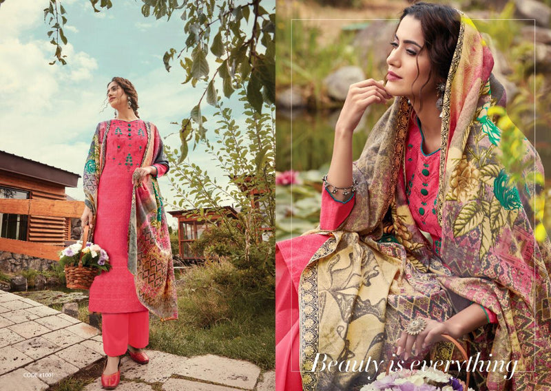 Kay Vee Suits Nargis Pure Printed Digital Style Box Salwar Suit In Pashmina