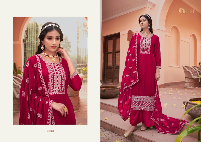 Fiona Kahish Silk With Fancy Embroidery Work Stylish Designer Attractive Look Fancy Salwar Kameez