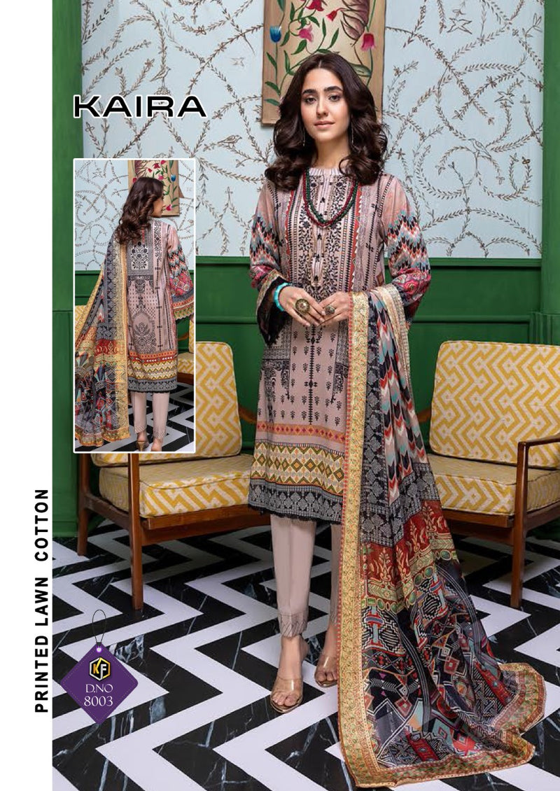 Keval Fab Kaira Luxury Lawn Vol 8 Lawn Cotton Party Wear Pakistani Style Salwar Suits