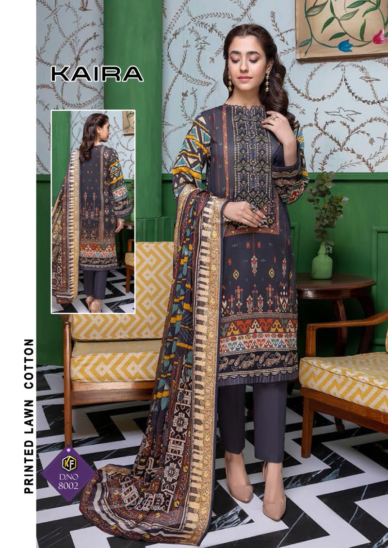 Keval Fab Kaira Luxury Lawn Vol 8 Lawn Cotton Party Wear Pakistani Style Salwar Suits