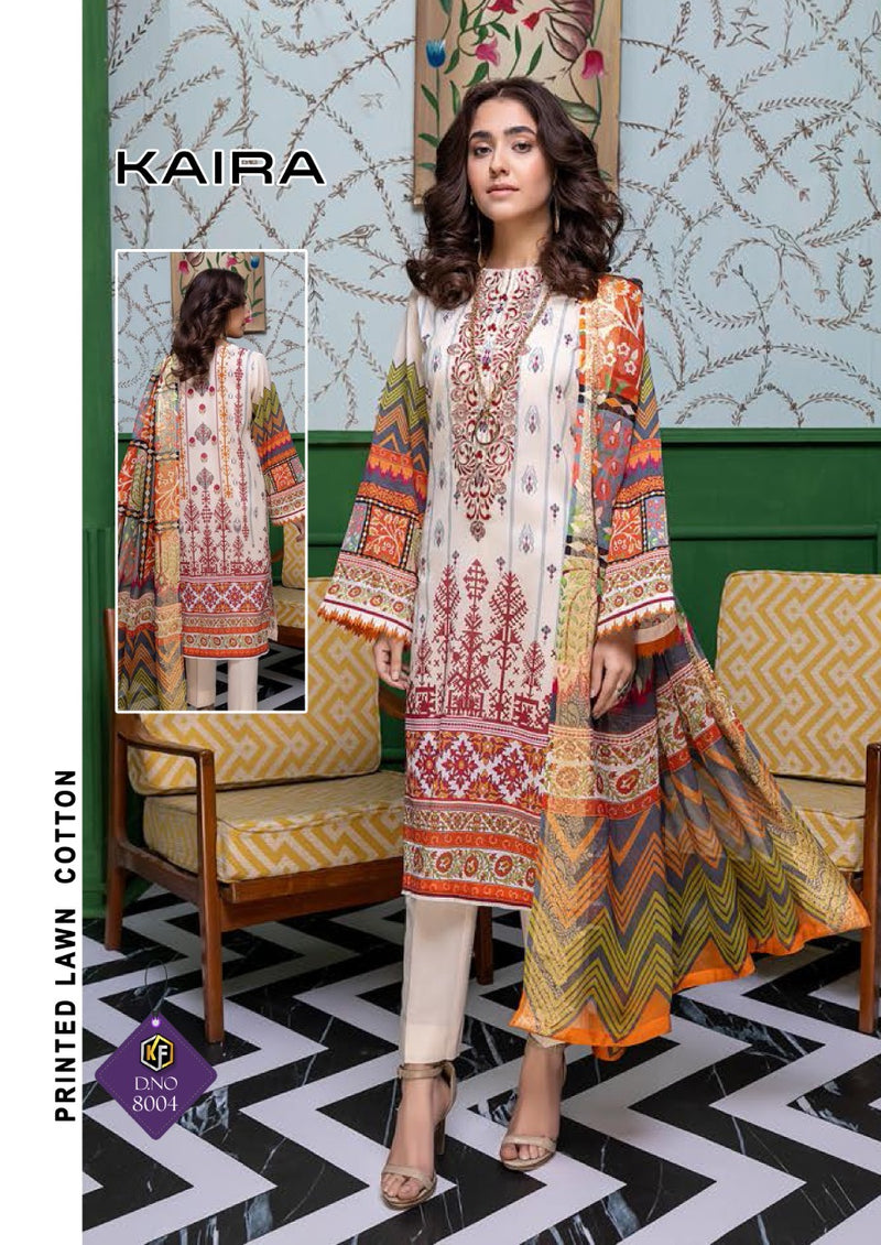 Keval Fab Kaira Luxury Lawn Vol 8 Lawn Cotton Party Wear Pakistani Style Salwar Suits