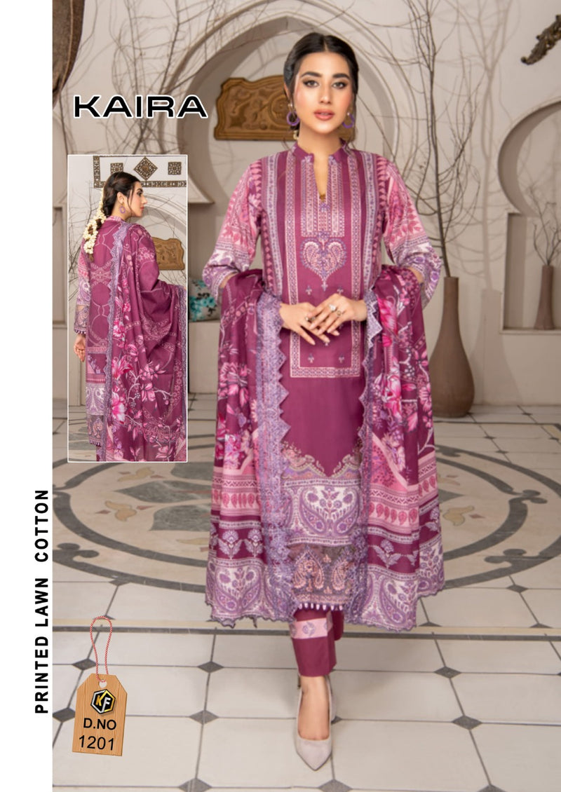 Keval Fabs Kaira Vol 12 Lawn Cotton With Beautiful Work Stylish Designer Salwar Kameez