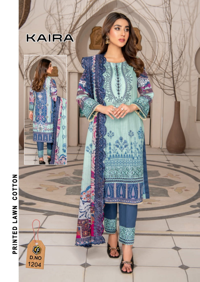 Keval Fabs Kaira Vol 12 Lawn Cotton With Beautiful Work Stylish Designer Salwar Kameez