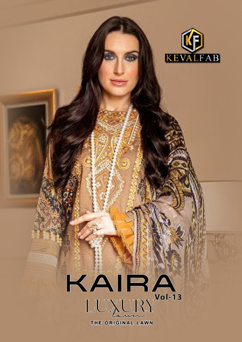 Keval Kaira Vol 13 Pure Cotton With Embroidery Work Stylish Designer Pakistani Salwar Kameez
