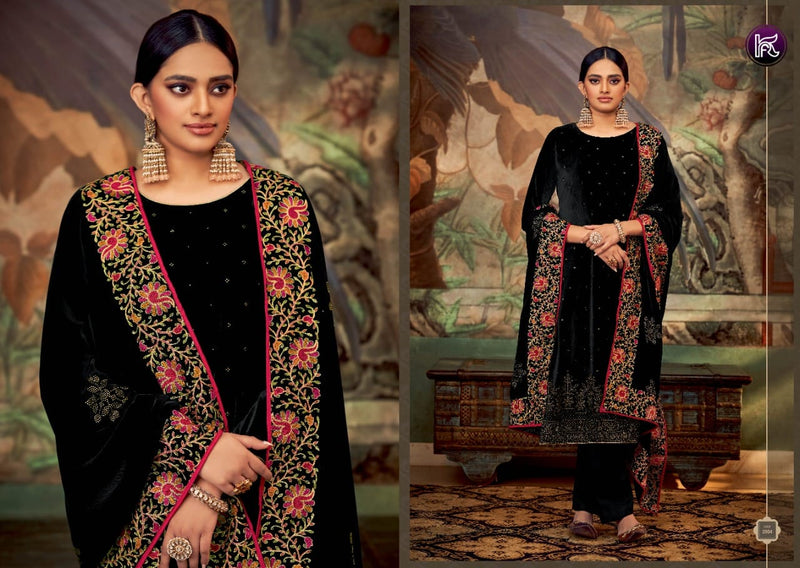 Kala Fashion Heaven Velvet With Heavy Embroidery Work Stylish Designer Festive Wear Salwar Kameez
