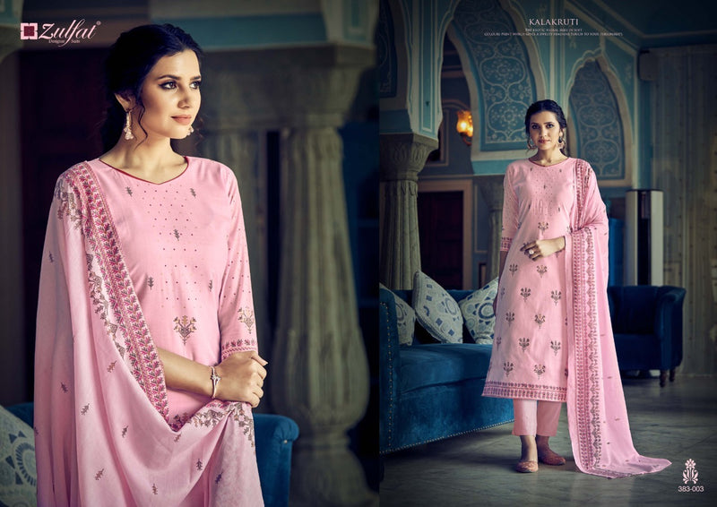 Zulfat Kalakrut Cotton Designer  Wear Stylish Salwar Kameez