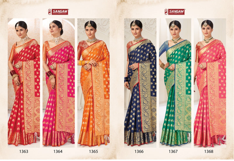 Sangam Print Kalavati Silk Exclusive Collections Of Party Wear Sarees