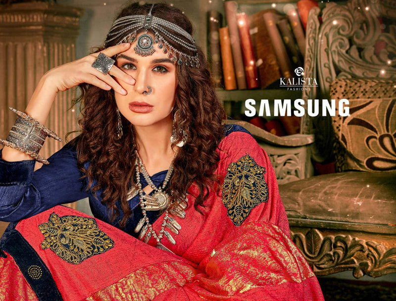 Kalista Samsung Designer Sarees In Fancy