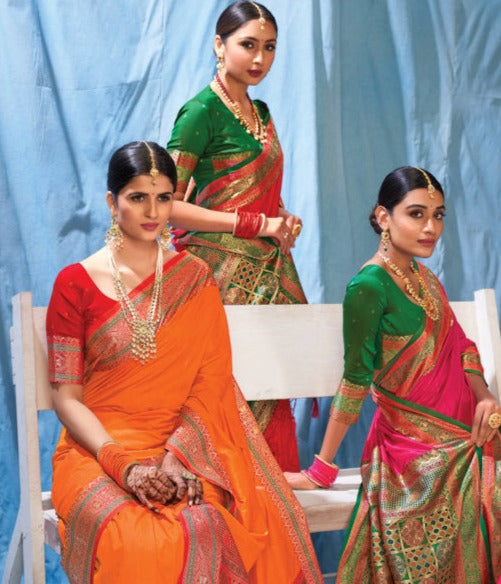 Sangam Prints Kanika Silk Heavy Designer Silk Party Wear Sarees
