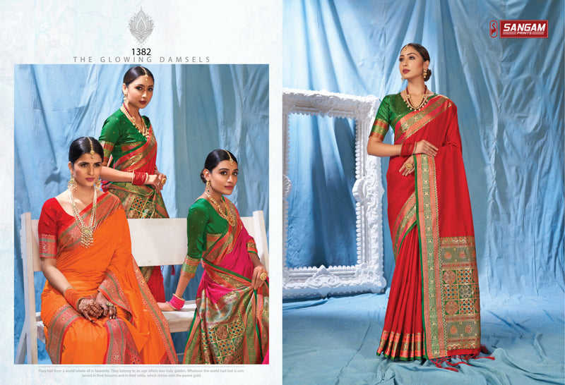 Sangam Prints Kanika Silk Heavy Designer Silk Party Wear Sarees