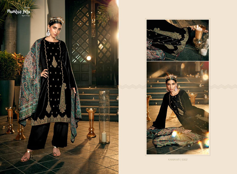 Mumtaz Kanikar Collection Velvet With Heavy Embroidery Work Stylish Designer Party Wear Salwar Kameez