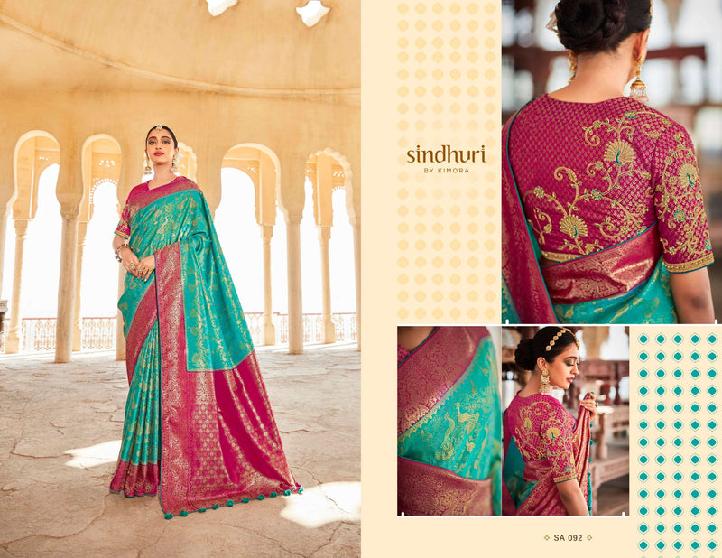 Kimora Fashion Kanjivaram Silk Exclusive Collections Of Heavy Designer Wedding Wear Sarees