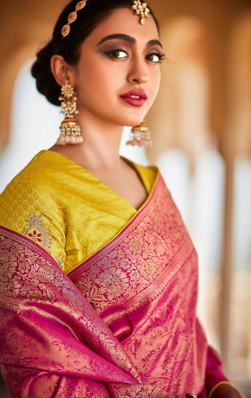 Kimora Fashion Kanjivaram Silk Exclusive Collections Of Heavy Designer Wedding Wear Sarees