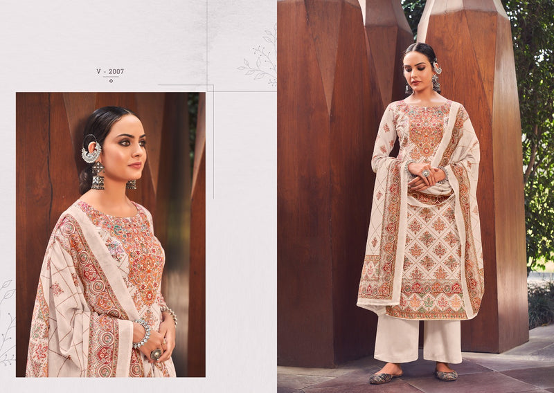 Viona Suits Kanni Cotton Jam Satin Party Wear Salwar Suits With Digital Prints