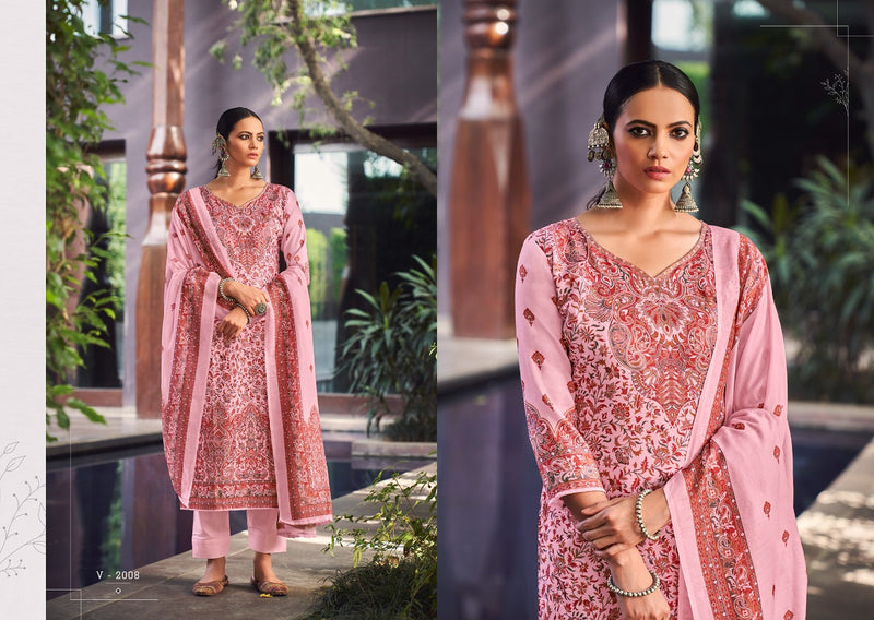 Viona Suits Kanni Cotton Jam Satin Party Wear Salwar Suits With Digital Prints