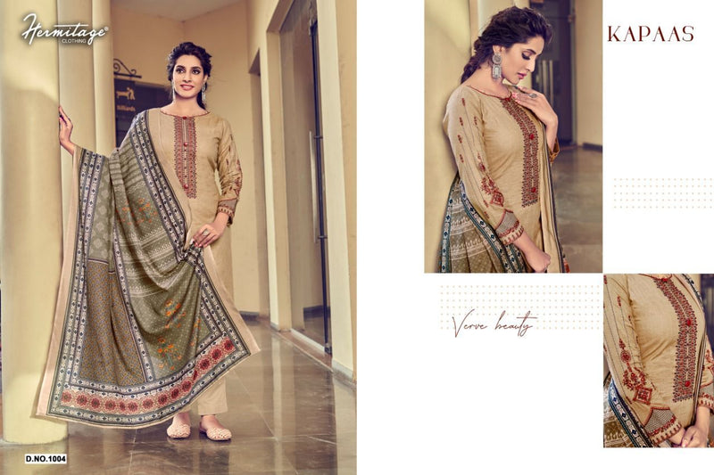 Hermitage Clothing Kapaas Lawn Cotton Embroidered Party Wear Salwar Suits
