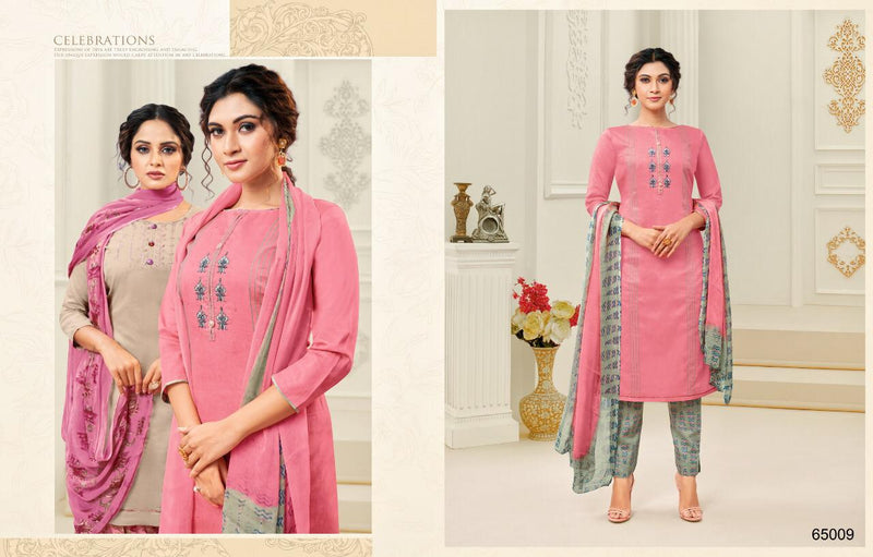 Kapil Trendz Latest Satin Print Salwar Suit In Cotton