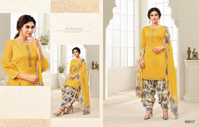 Kapil Trendz Latest Satin Print Salwar Suit In Cotton
