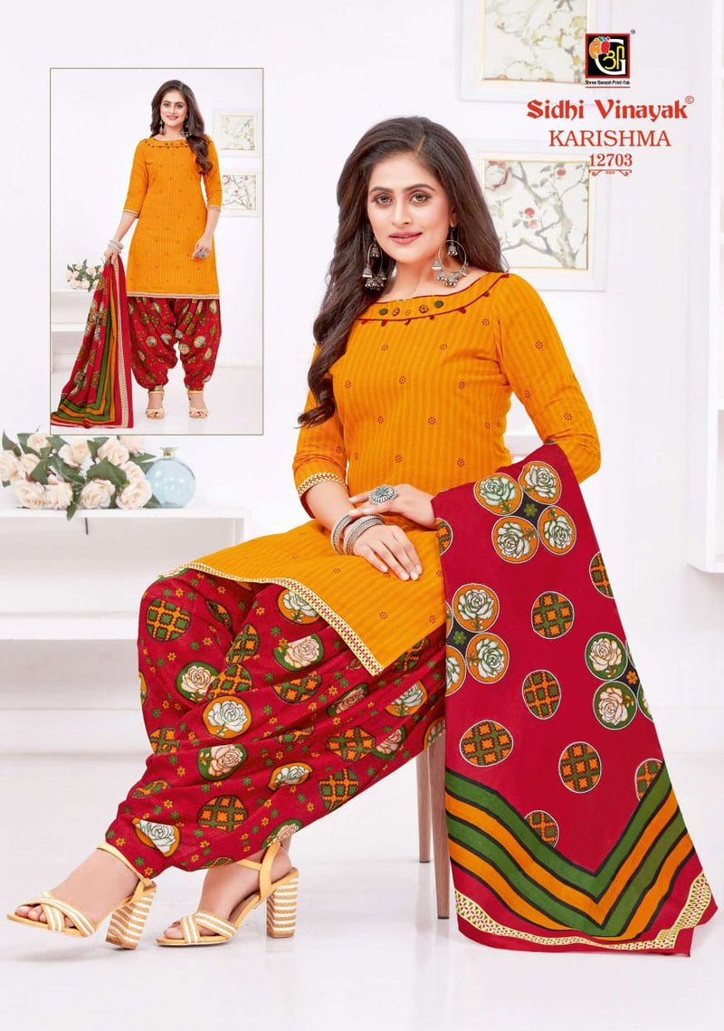 Siddhi Vinayak Karishma Vol 9 Cotton Printed Patiala Style Festive Wear Salwar Kameez