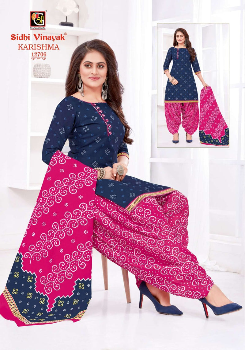 Siddhi Vinayak Karishma Vol 9 Cotton Printed Patiala Style Festive Wear Salwar Kameez