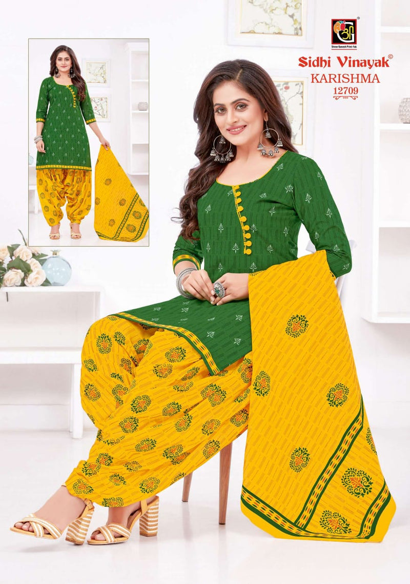 Siddhi Vinayak Karishma Vol 9 Cotton Printed Patiala Style Festive Wear Salwar Kameez