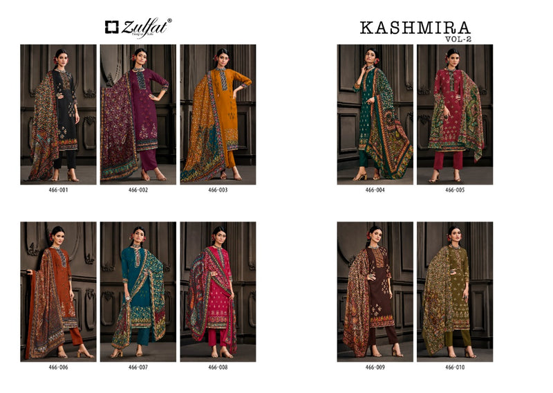 Zulfat Kashmira Vol 2 Pashmina With Digital Print Work Stylish Designer Fancy Salwar Kameez