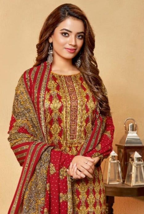 Fyra Designing Hub Kashmiri Jam Cotton Designer Party Wear Salwar Kameez With Digital Print