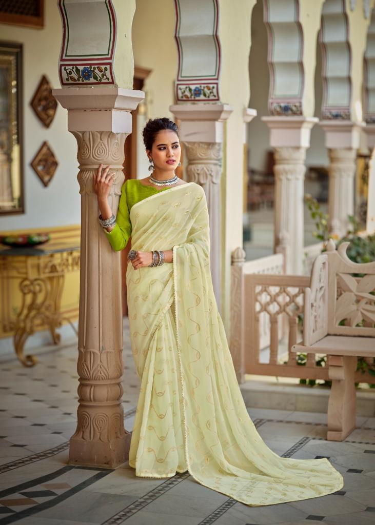 Kashvi Creation Zeel Weightless Print Beautiful Collections OF  Party Sarees