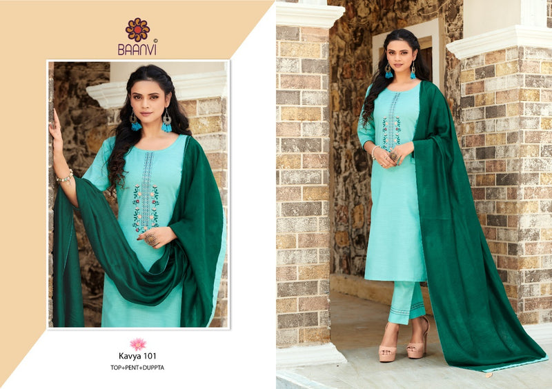 Baanvi Kavya Cotton Daily Wear Kurtis With Fancy Embroidery