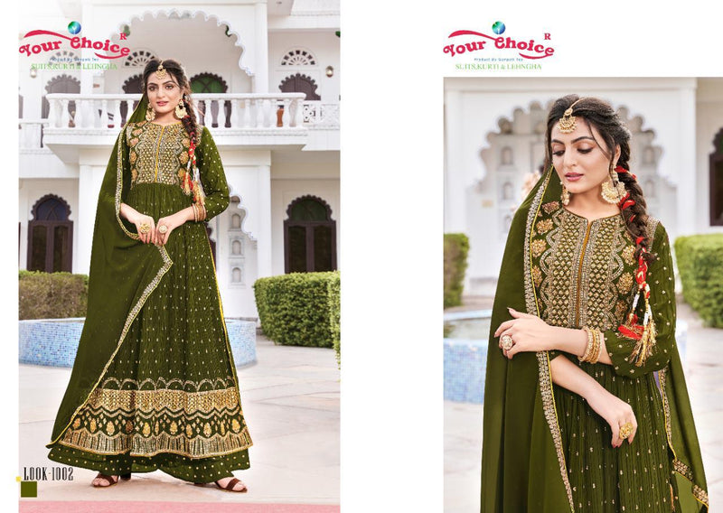 Your Choice Kayraa Georgette With Heavy Embroidery work Stylish Designer Festive Wear Sharara