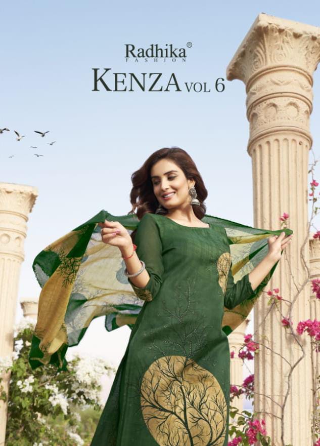 Radhika Fashion Azara Kenza Vol 6 Fancy Cotton Printed Festive Wear Salwar Suits