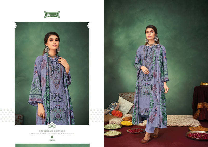 Kesar Chevron Lawn Cotton Pakistani Style Digital Printed Festive Wear Salwar Suits