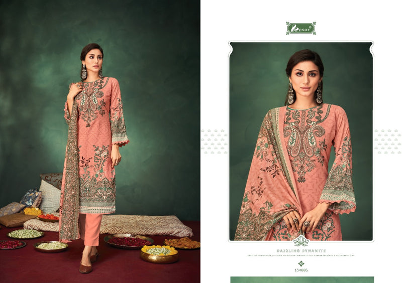 Kesar Chevron Lawn Cotton Pakistani Style Digital Printed Festive Wear Salwar Suits