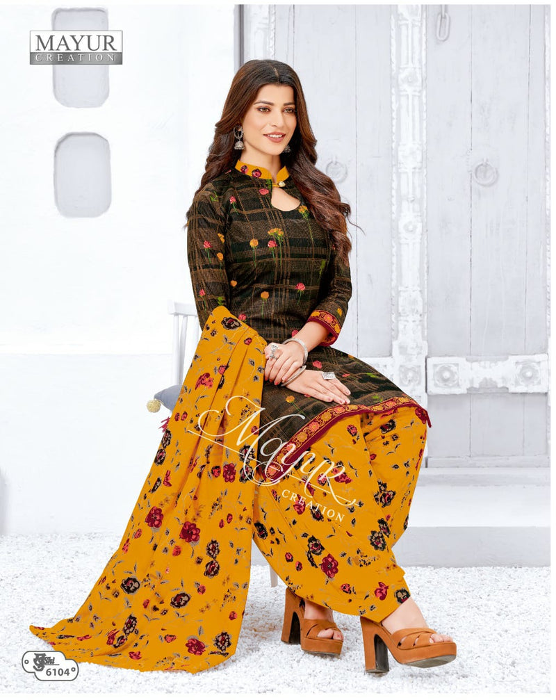 Mayur Creation Khushi Vol 61 Cotton Printed Patiyala Style Festive Wear Printed Salwar Suits