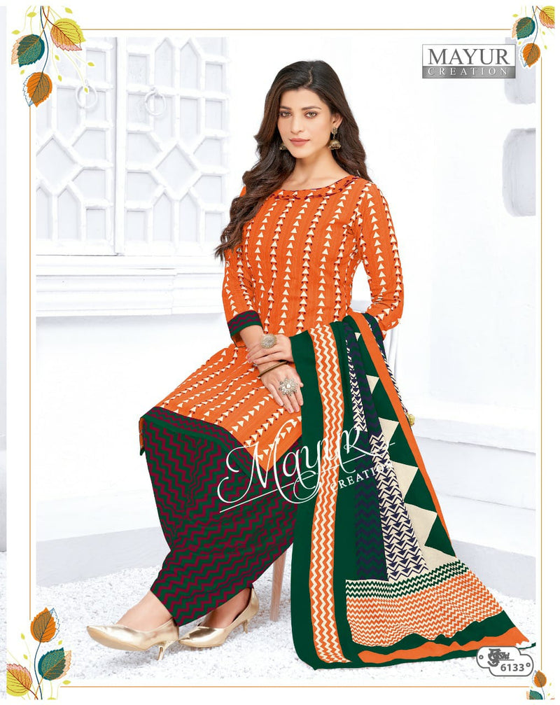 Mayur Creation Khushi Vol 61 Cotton Printed Patiyala Style Festive Wear Printed Salwar Suits