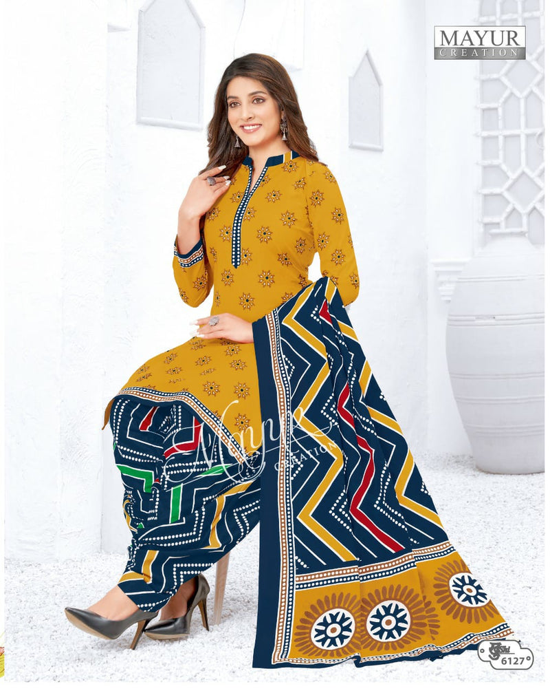 Mayur Creation Khushi Vol 61 Cotton Printed Patiyala Style Festive Wear Printed Salwar Suits