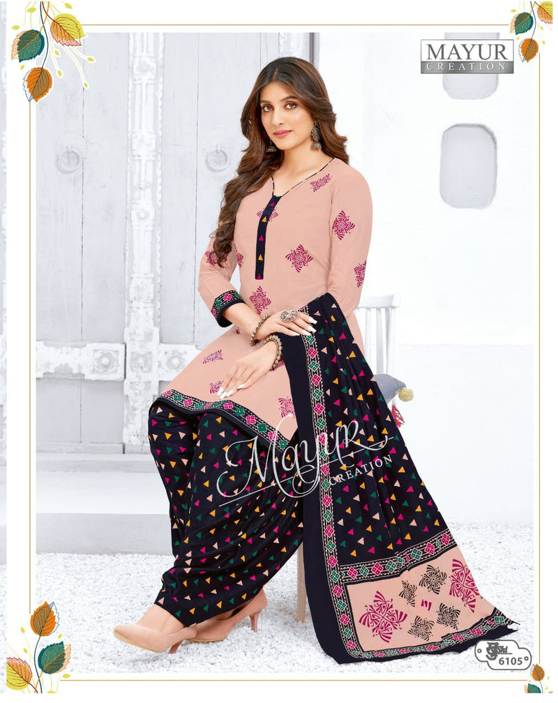 Mayur Creation Khushi Vol 61 Cotton Printed Patiyala Style Festive Wear Printed Salwar Suits