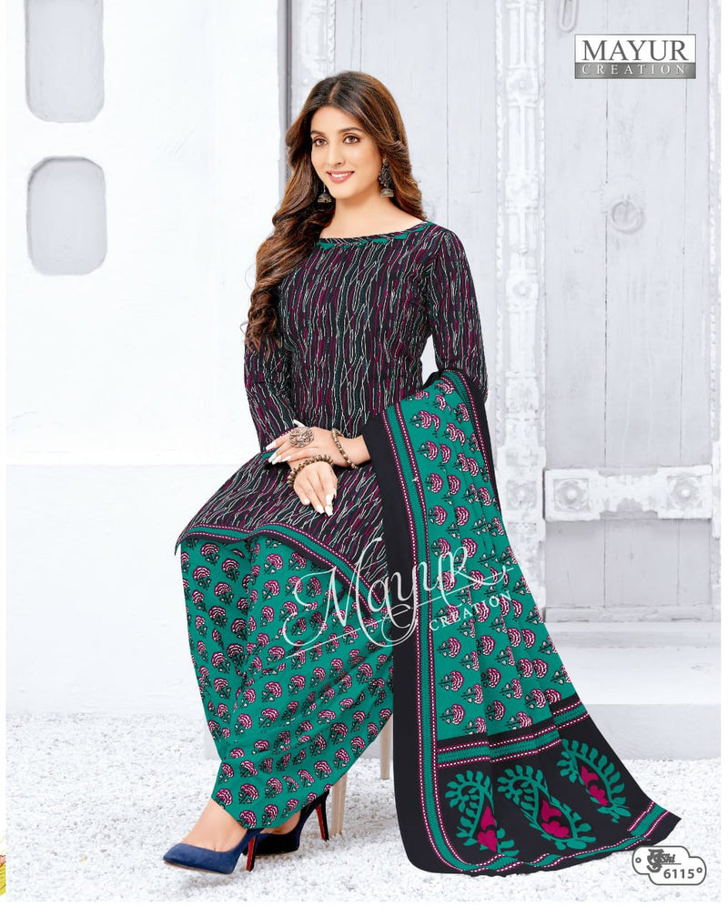 Mayur Creation Khushi Vol 61 Cotton Printed Patiyala Style Festive Wear Printed Salwar Suits