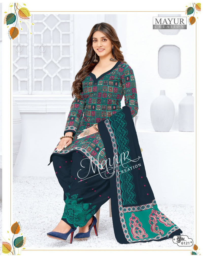 Mayur Creation Khushi Vol 61 Cotton Printed Patiyala Style Festive Wear Printed Salwar Suits