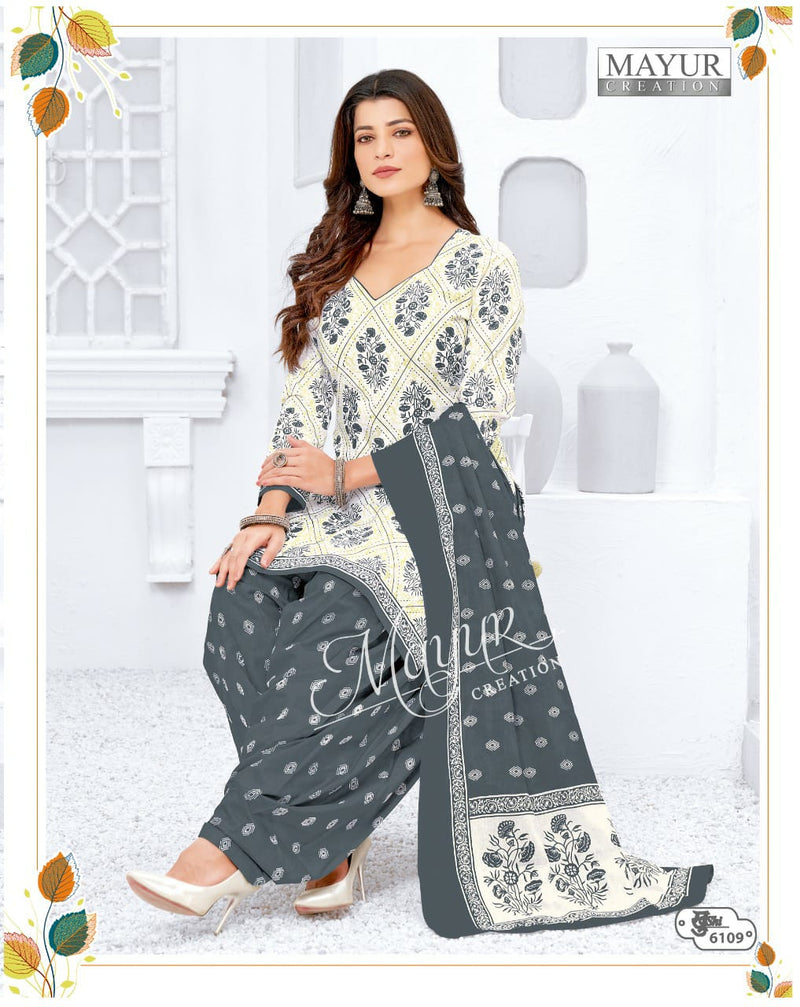 Mayur Creation Khushi Vol 61 Cotton Printed Patiyala Style Festive Wear Printed Salwar Suits