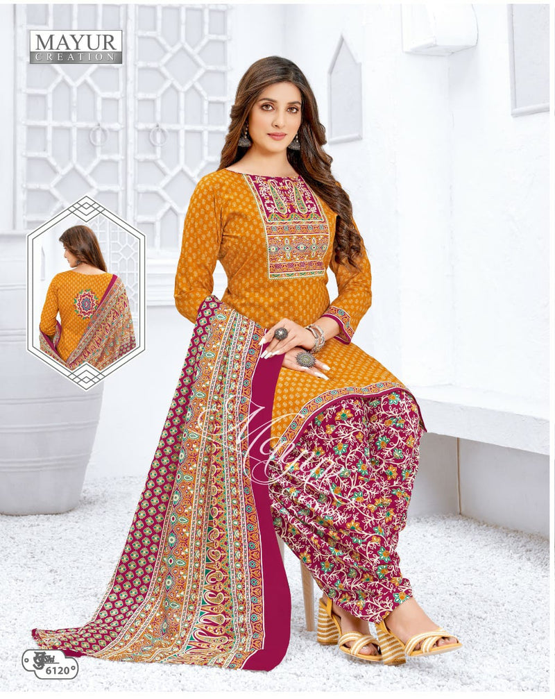 Mayur Creation Khushi Vol 61 Cotton Printed Patiyala Style Festive Wear Printed Salwar Suits