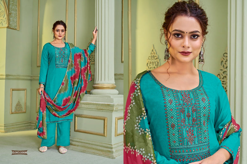 Hermitage Khwaab Viscose With Heavy Embroidery Work stylish Designer Casual Wear Salwar Kameez